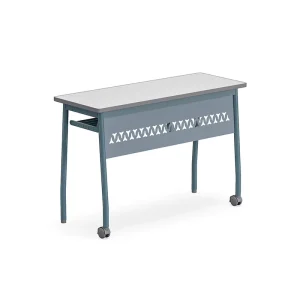 Dual Sided Folding Training Table Chair Set for Classroom Long Double Desk Splicing Table for School Use