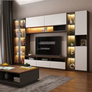 Dubai Waterproof Contemporary Flat Screen Aluminum TV Stands