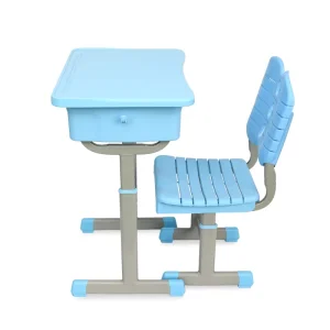 Durable Adjustable Metal School Desk and Chair Set Modern Design for Classroom Use