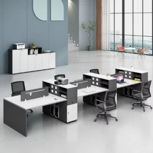 Durable Adjustable Modern Large Office Conference Table Rectangular Meeting Room Boardroom Executive Desk Metal Leg Wood Top