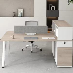 Durable Adjustable Modern Office Furniture Partition Modular Wooden Workstation Desk