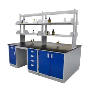 Durable Chemistry Laboratory Bench Workstation Hospital Custom Size Lab Equipment Lab Table