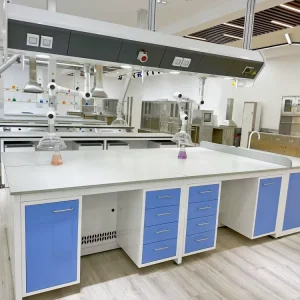 Durable Cold Rolled Steel School Equipment Laboratory Table Medical Lab Furniture
