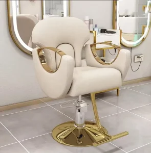 Durable Commercial Barber Chair 360 Degree Rotation Height Adjustable PU Leather Modern Design Heavy Duty Oil Pump Barbershop