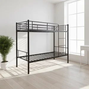 Durable Double Bunk Metal Bed with Safety and Comfort at an Affordable Price