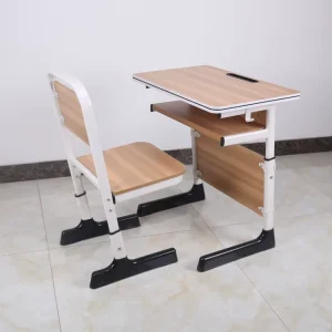 Durable Eco Friendly Nordic Study Table Student Desk and Chair Ergonomic Design School Table and Chair Set