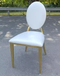 Durable Elegant Modern Commercial Stainless Steel Banquet Hotel Chairs for Wedding Parties Outdoor Dining