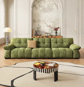 Durable & Extendable Modular Sectional Sofa Modern 3 Seat Fabric Upholstered Set with Legs for Apartment Hotel & Living Room
