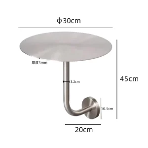 Durable Industrial Style Stainless Steel Wall Mounted Table for Milk Tea Shops Cafs with Combination Design for Coffee Shops