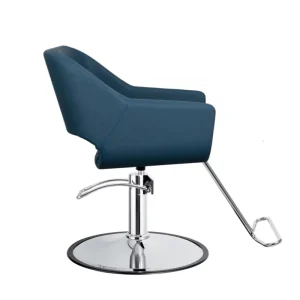 Durable Leather Salon Chair with 360 Rotate & Adjustable Backrest for Barbershop Beauty Salon & Living Room Use