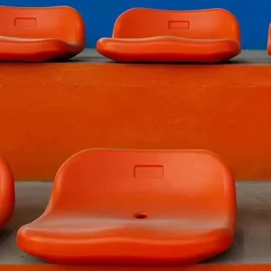 Durable Low Back Blow Molded Seating Plastic Stadium Chairs Bleacher Chairs for Outdoor Events