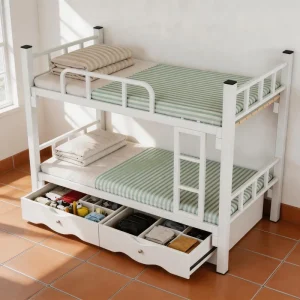 Durable Metal Double Decker Bed for School and Dormitory