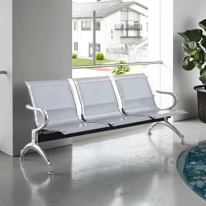 Durable Metal Frame Stackable Chairs Multi Use Seating for Public Facilities Conference Halls Waiting Rooms Cafeterias Event