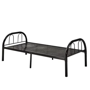Durable Metal Single Bed High Quality Staff Construction Dormitory Bed