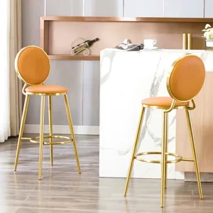 Durable Modern Bar Stool Sets in Stainless Steel for Hotels and Bars