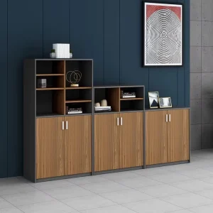 Durable Modern Design Locking Office Organizer File Storage Cabinets Melamine Wood Office Furniture Filing Cabinet with Drawers