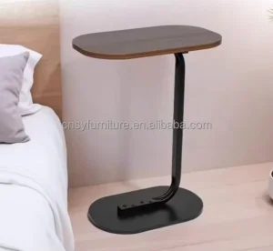 Durable Modern Design Metal and Wooden Corner Coffee Table Side Table for Living Room for Drawing Room