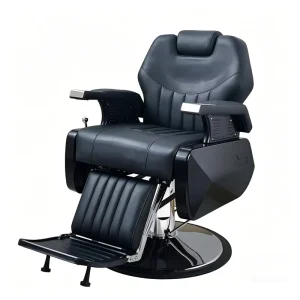 Durable Modern Design Salon Furniture Barber Shop Chair Heavy Duty Hydraulic Pump Height Adjustable 360 Degree Rotation PU