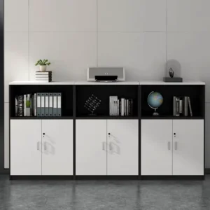 Durable Modern Design Wooden Adjustable Office Storage Furniture Custom Bookcase Shelving Units File Cabinet Coffee