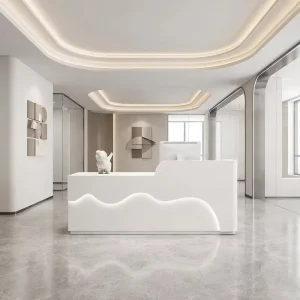 Durable Modern Eco Friendly Reception Front Desk Drawer for Office Lobby Hotels Malls Hospitals Home Bars Beauty Salons