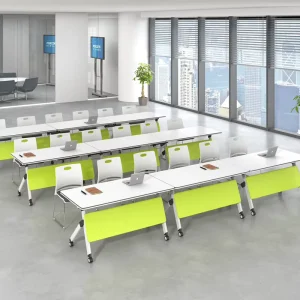 Durable Modern Foldable Training Meeting Table Heavy duty Movable Splicing Office Desk for Training Centers