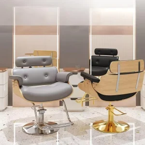 Durable Modern Height Adjustable Barber Chair 360 Degree Rotation Eco Friendly Design for Beauty Salon