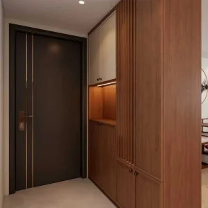 Durable Modern MDF Shoe Storage Cabinet Eco Friendly Space Saving Foldable Easy Assembly Apartment Living Room