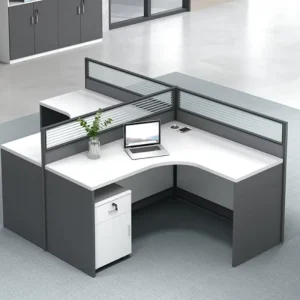 Durable Modern Modular Wood Office Furniture Call Center Group Workstation Employee Staff Desk File Drawer
