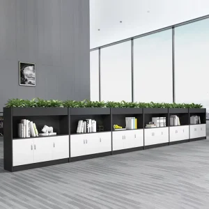 Durable Modern Solid Wood Storage Cabinet Furniture with Easy Assembly Home Office Bookshelf & Filing System