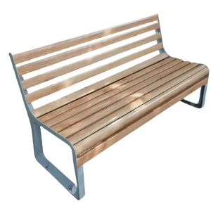Durable Outdoor Seating Bench with Backrest for Family Outdoor Courtyard Garden Area