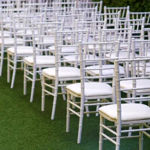 Durable PP Chiavari Chair Stackable Dining Outdoor Portable for Hotel Banquet Event Wedding Parties Commercial