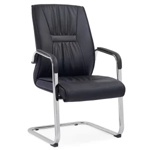 Durable PU Leather Executive Modern Office Visitor Chairs for Project and Office Meeting