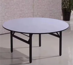 Durable PVC Banquet Folding Round Table for Banquet Hall and Weddings