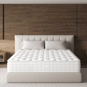 Durable Pocketed Spring Mattress Premium Euro Top Hybrid Bed Mattress 180×200 King Size Home Furniture Box