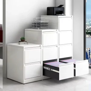 Durable Powder Coating 4 Drawer Vertical Steel File Cabinet Commercial Office Drawer