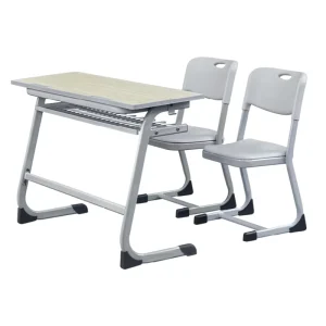 Durable School Classroom Furniture Student Double Desk and Chair