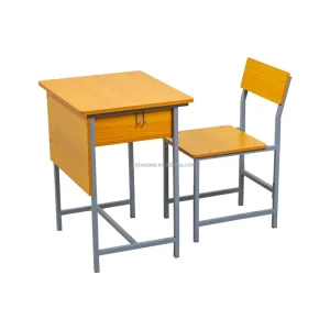 Durable Simple Kids Desk and Chair Set Classroom Furniture School Children Table and Chair Combo