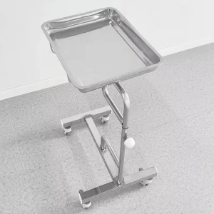 Durable Stainless Steel Medical Tray Trolley Hospital Furniture for Clinics and Surgical Trays