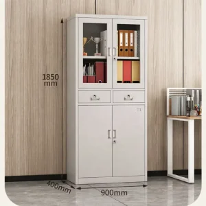 Durable Steel Filing Cabinet Modern Modular Design Multi Door Storage Cabinet Heavy Duty Anti Rust for Office School Library