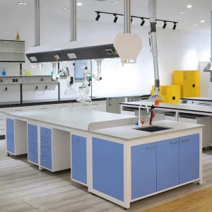Durable Steel Modern Phenolic Floor Mounted Laboratory Cabinet Table for School Clinic Hospital Lab Use with 5 Year Warranty