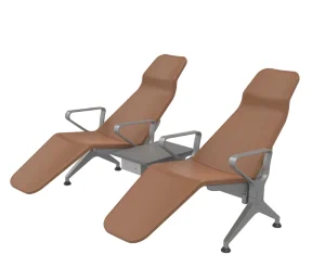 Durable Steel PU Leather Modern Waiting Chair for Airport Hospital Mall Hotel School Bus Station and Port