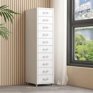 Durable Steel Storage Cabinets 8 Drawer Multi Functional Filing Cabinets Movable Modern File Cabinet Lockable Office Furniture
