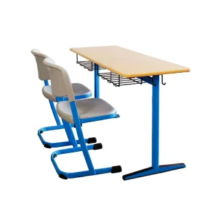 Durable Stylish Wooden School Furniture with Modern Metal Frame Ergonomic Design