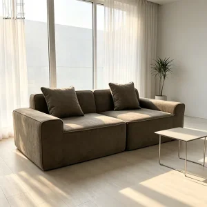 Durable Vacuum Packed Compressed Sofa Ergonomic Sponge Modern Living Room Furniture Set Sectional Sofa for Export
