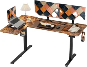 E-sports Lifting Table EO Grade Particleboard L-shaped Ergonomic Design Intelligent Lifting Memory Factory
