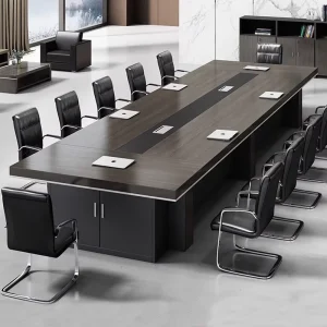 E0 Board Durable Simple Modern Wood Conference Table Office Desk Chair Set Free Combination for Large Conference Room Commercial