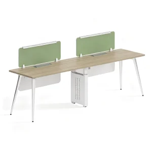 E0 Grade MFC Modular Office Desk 2 4 Seater Staff Workstation with Steel Frame Integrated Cable Management for Workspace