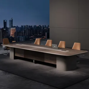 E0 Level Modern Modular Large Wood Conference Table File Drawer Storage for 6-20 People Office Training Meeting Reception