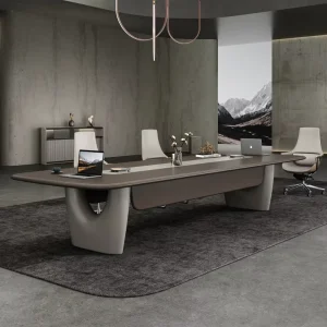 E1 Grade MDF Board 12 Person Capacity Modern Design Conference Table Departmental Sectional Meeting Section