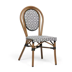 (E8053 T3) Modern Outdoor Hotel High Quality Minimalist Fabric Dining Chairs